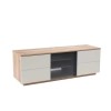 UK-CF New London TV Cabinet for up to 65&quot; TVs - Oak/Cream