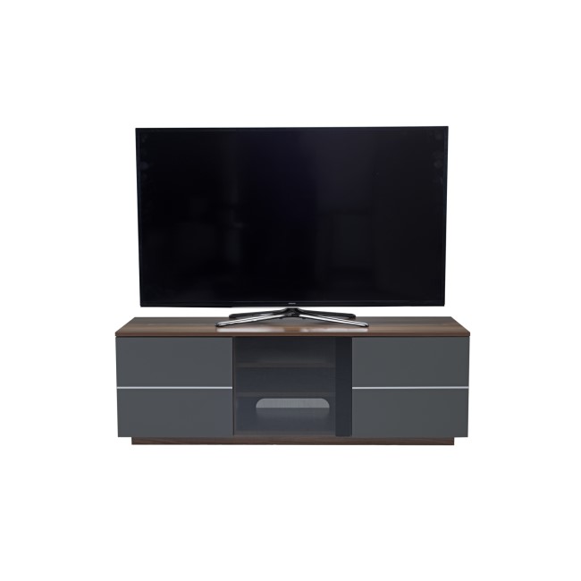UK-CF New London TV Cabinet for up to 65" TVs - Walnut/Grey