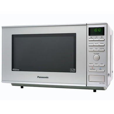 Panasonic NN-CF760MBPQ 27L 1000W Silver Flatbed Freestanding Combi Microwave