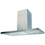 Amica OKP931T 90cm Box Chimney Cooker Hood - Stainless Steel
