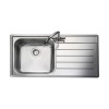 Rangemaster OL9851R Oakland 985x508 1.0 Bowl RHD Stainless Steel Sink
