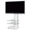 GRADE A2 - Off The Wall Origin II S4 White TV Stand - Up To 55 inch