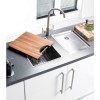 Astracast OXD1XBHOMESK Onyx Undermount Or Inset Square Brushed Stainless Steel Drainer