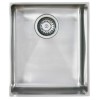 GRADE A1 - Astracast OXL1XBHOMEPK Onyx&#39; Undermount Square Single Bowl Brushed Stainless Steel Sink