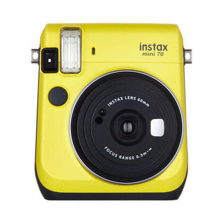 Fuji Instax Mini 70 Instant Camera - Yellow inc 10 Shots