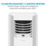 electriQ 12000 BTU WiFi Smart Air Conditioner with Heat Pump for medium sized rooms