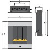 Smeg P23CLP Classic Portrait LPG Gas Wall Fire in Stainless Steel