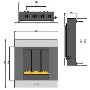 Smeg P23CLP Classic Portrait LPG Gas Wall Fire in Stainless Steel