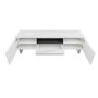 Wide White Gloss TV Stand with Storage - TV's up to 77" - Paloma