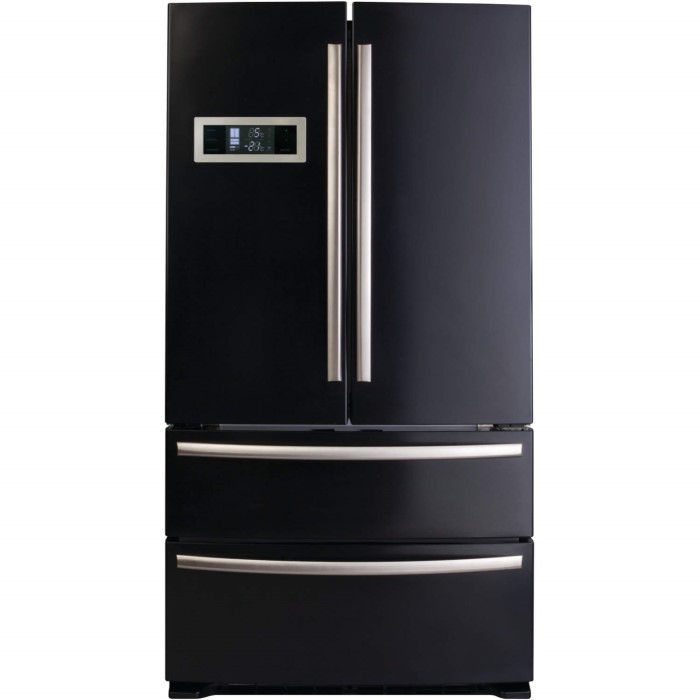 CDA PC87BL American Style Two Door Two Drawer Freestanding Fridge