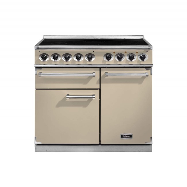 Falcon Deluxe 100cm Electric Range Cooker with Induction Hob -Cream
