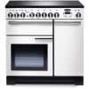 Rangemaster 98740 Professional Deluxe 90cm Electric Range Cooker With Induction Hob - White