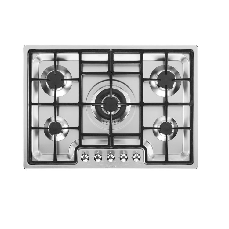 Smeg Classic 72cm 5 Burner Gas Hob - Stainless Steel