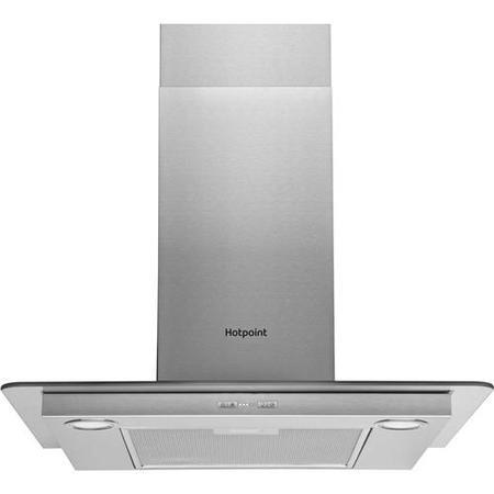 Hotpoint PHFG65FABX 60cm Flat Glass Chimney Cooker Hood - Stainless Steel