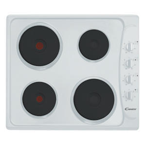 Candy PLE64W 60cm Sealed Plate Electric Hob in White