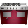 Bertazzoni PRO120-6G-MFE-D-VIT Professional 120cm Dual Fuel Range Cooker With 6 Burners And Two Oven