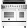 Bertazzoni Professional 90cm Double Oven Electric Range Cooker with Induction Hob - White