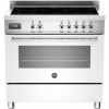 Bertazzoni Professional 90cm Single Oven Electric Range Cooker with Induction Hob - White