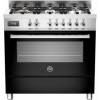 Bertazzoni Professional Series 90cm Dual Fuel Single Oven Range Cooker - Black