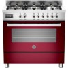 Bertazzoni PRO90-6-MFE-S-VIT Professional Series 90cm Dual Fuel Range Cooker With A Single Oven-Burg