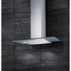 Elica QUARTZHE60 High Performance 60cm Chimney Hood Stainless Steel With Flat Glass Canopy