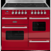 Britannia RC-10XGI-DE-RED Delphi XG 100cm Electric Range Cooker With Induction Hob - Gloss Red