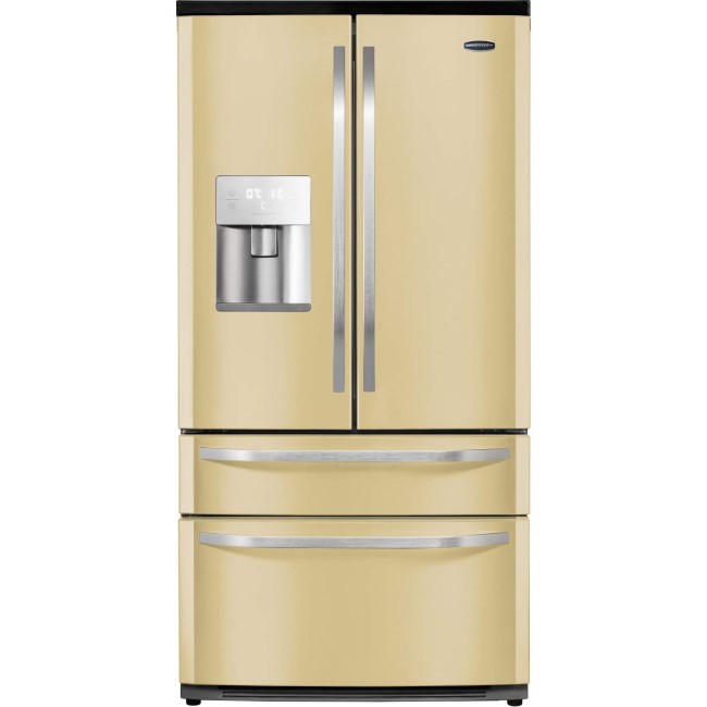 Rangemaster 10814 DXD15 American Fridge Freezer With Water Dispenser Cream