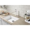 Taylor &amp; Moore White Single Lever Steel Monobloc Kitchen Sink Tap