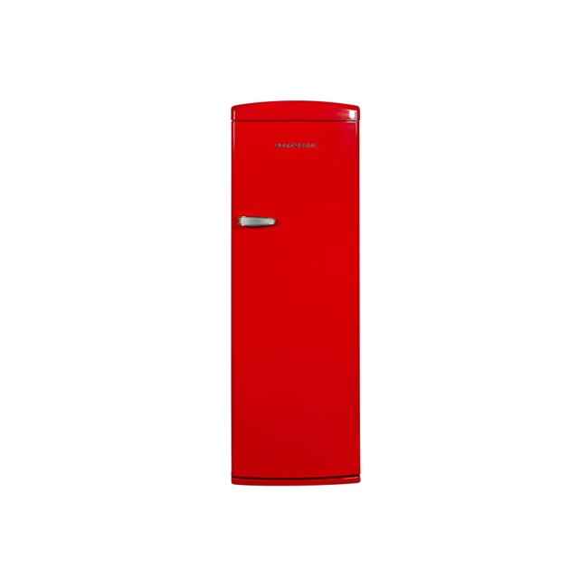 Nordmende RET341RAPLUS 60cm Wide Retro Freestanding Fridge - Red