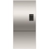 Fisher &amp; Paykel RF522BRPUX6 25233 - 79cm Wide Right Hand Hinge Handleless Freestanding Fridge Freezer  With And Water Stainless Steel