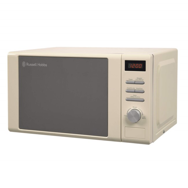GRADE A1 - Russell Hobbs RHM2064C Heritage 20L 800 Watt Digital Microwave Oven Cream