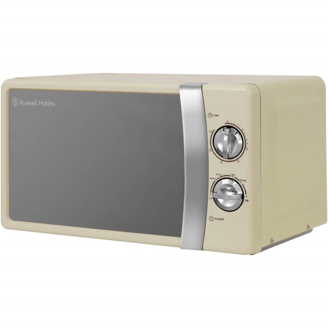 GRADE A1 - Russell Hobbs RHMM701C 17 Litre Cream Manual Microwave