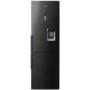 GRADE A2 - Light cosmetic damage - Samsung RL56GWGBP1 G-series 1.85m Gloss Black Freestanding Fridge Freezer with Water Dispenser