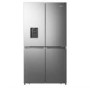 Hisense 606 Litre 4 Door American Fridge Freezer Non Plumbed Water Dispenser - Grey