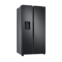 Samsung Series 8 635 Litre Side-By-Side American Fridge Freezer - Black Stainless Steel