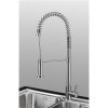 GRADE A3 - Taylor &amp; Moore Royal Spring Neck Single Lever Stainless Steel Kitchen Tap with Pull out Nozzle Spray