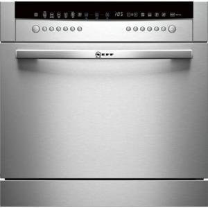 GRADE A1 - Neff S66M64M1EU 8 Place Integrated Compact Dishwasher in Stainless steel