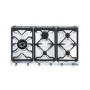 Smeg SE97GXBE5 Classic 89cm Ultra Low Profile Five Burner Gas Hob Stainless Steel
