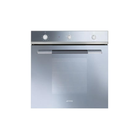 Smeg SF102GVS Linea Gas Fan Oven With Electric Grill Silver