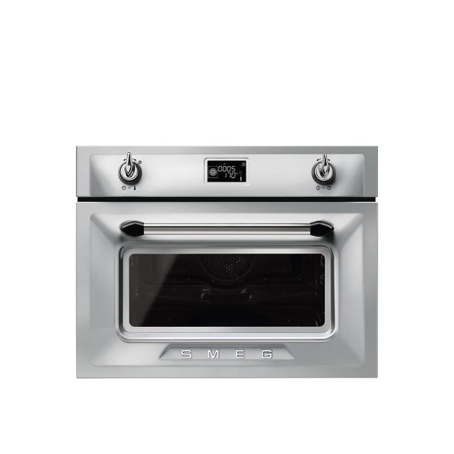 Smeg SF4920MCX Victoria 45cm Height Compact Combination Multifunction Microwave Oven Stainless Steel
