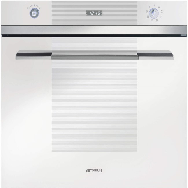 Smeg SFP109B Linea Pyrolytic Multifunction Maxi Plus Electric Built-in Single Oven - White