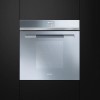 Smeg SFP140SE Linea Pyrolytic Multifunction Electric Built-in Single Oven With Touch Control - Silver Glass