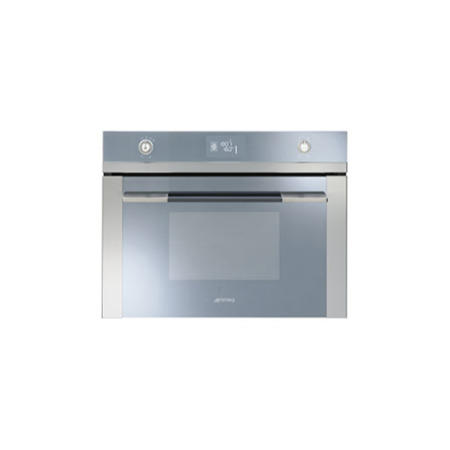 Smeg SFP4120 Linea Compact Height Pyrolytic Multifunction Single Oven Stainless Steel