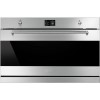 Smeg SFP9395X Classic Multifunction Electric Built-in Single Oven With Pyrolytic Cleaning Stainless Steel And Dark Glass