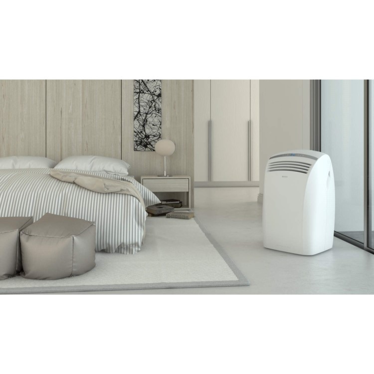 GRADE A3 - Heavy cosmetic damage - Olimpia Splendid SILENT 10000 BTU Ultra Quiet Portable Air Conditioner for rooms up to 28 sqm