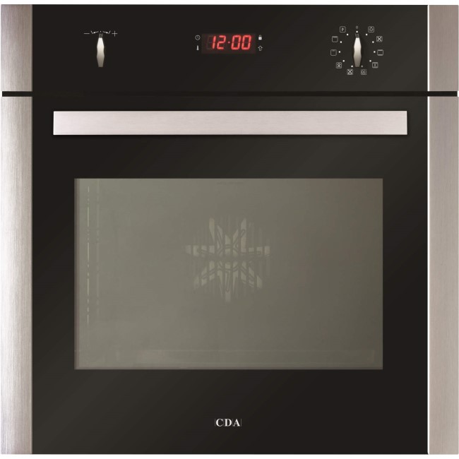 CDA SK650SS 10 Function Electric Built-in Single Oven With Pyrolytic Cleaning - Stainless Steel