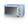 Swan Retro SM22130BLN 20L 800W Freestanding Microwave - Blue