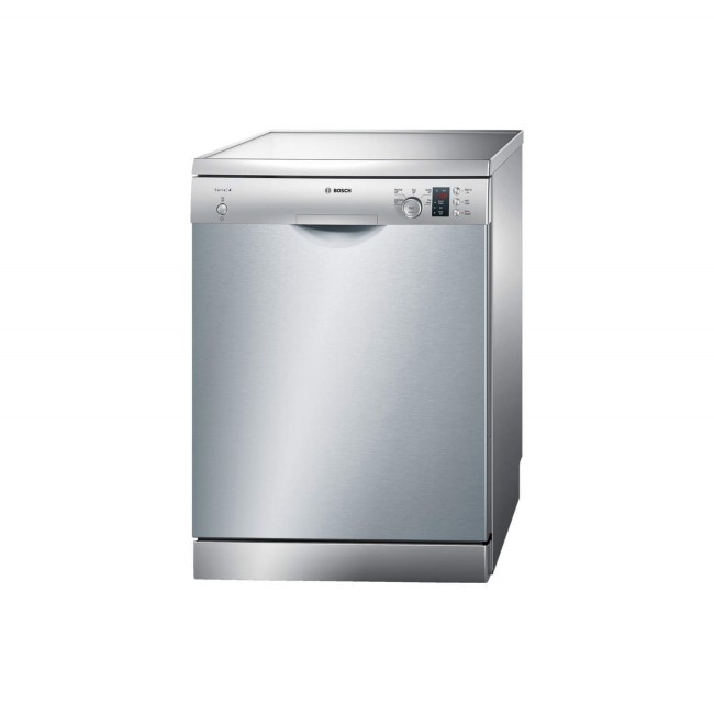 GRADE A3 - Heavy cosmetic damage - Bosch SMS50C18UK 12 Place Freestanding Dishwasher Silver Inox