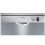 Bosch 12 Place SMS50C28GB Freestanding Dishwasher in silver inox