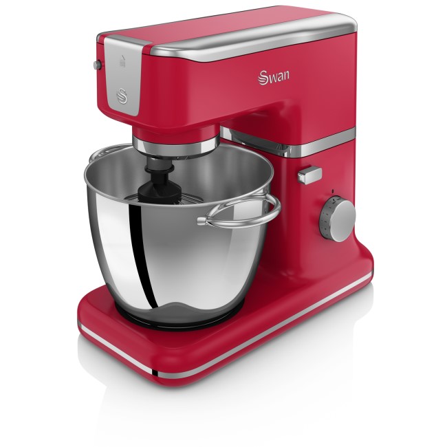 Swan SP21010RN Retro 1000W Stand Mixer Red